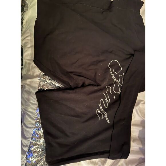 VS PINK bling heritage logo on butt flare yoga leggings pants xxl/2xl NwT - Picture 4 of 6